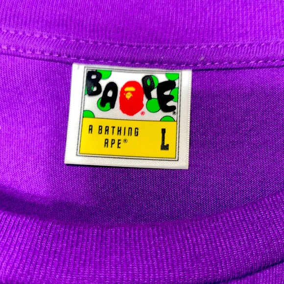 Bape Shirts Purple A Bathing Ape Shirt Poshmark